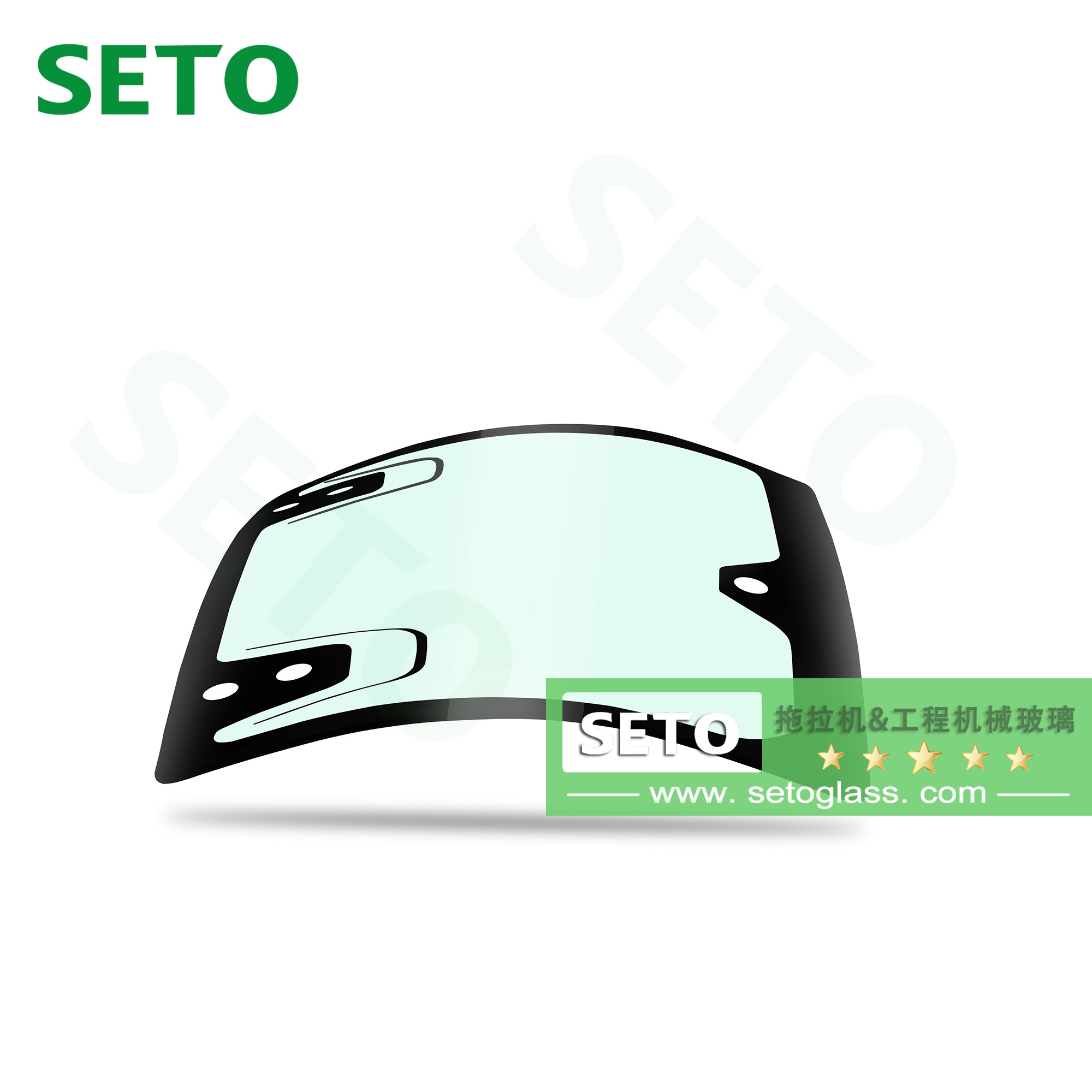 国产进口农用车玻璃拖拉机收割机夹层钢化玻璃